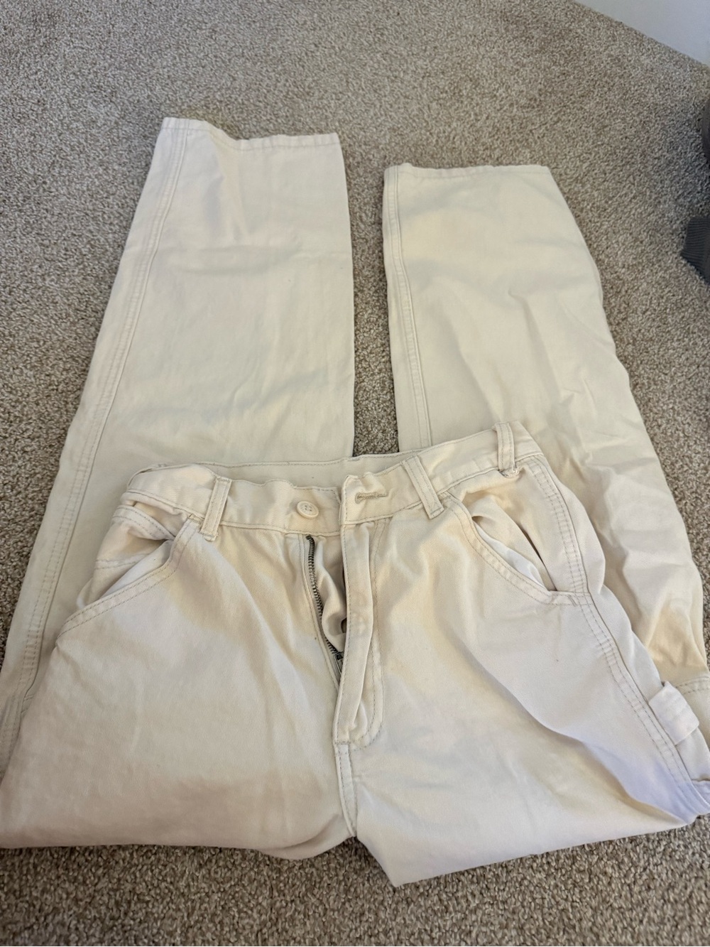 Zara Cream Women's Cargo Pants
